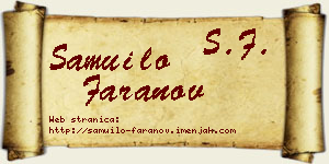 Samuilo Faranov vizit kartica